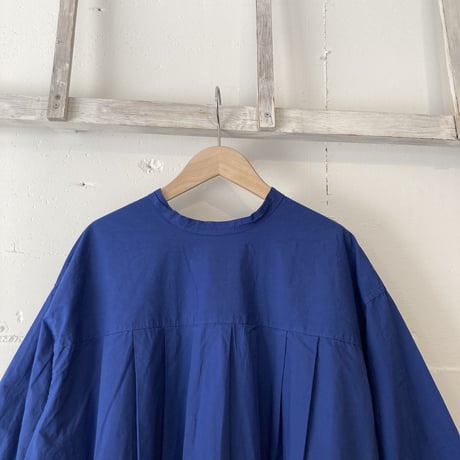 NATURALLAUNDRY スモッグタックワンピース ブルー