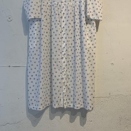 NATURAL LAUNDRY フラワーワンピース オフ