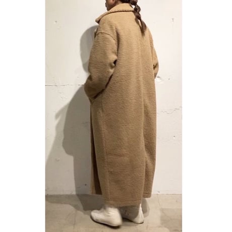 UNIVERSAL SEVEN ボアチェスターコート size F モカ