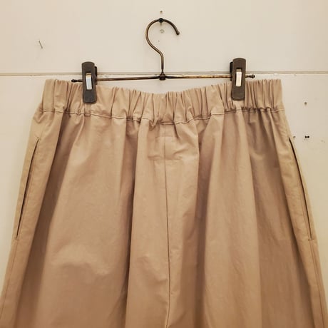 【(ｇ)】リラックスコットンワイドパンツ　BEIGE