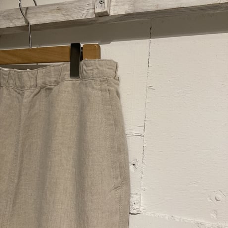 TISSU トリプルワッシャーリネン イージーテーパードパンツ size3 キナリ