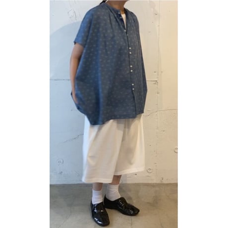 NATURAL LAUNDRY フラワーワイドチュニック オフ
