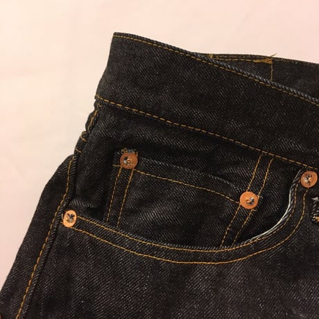 NATURAL LAUNDRY セルビッチデニム5ポケットパンツ　ワンウォッシュ size2