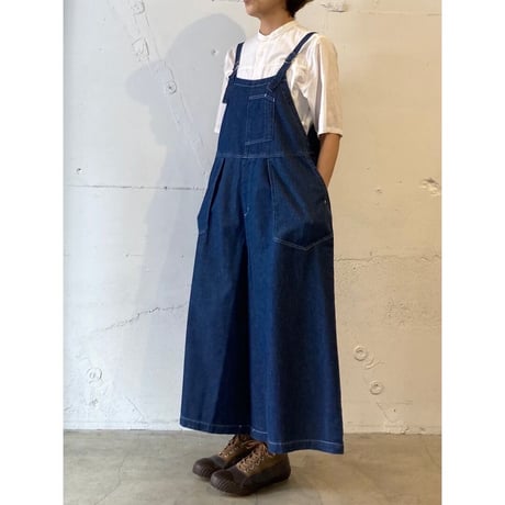 NATURAL LAUNDRY デニムサロペット インディゴ