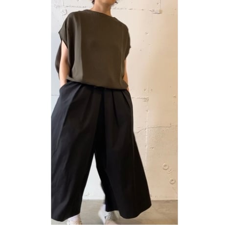 grin ブロードストレッチはかまパンツ ブラック