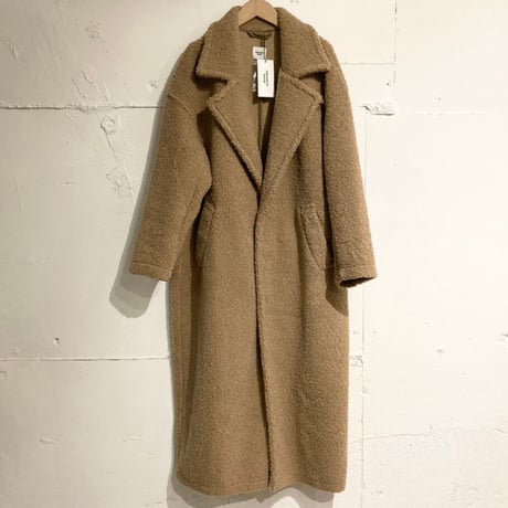 UNIVERSAL SEVEN ボアチェスターコート size F モカ