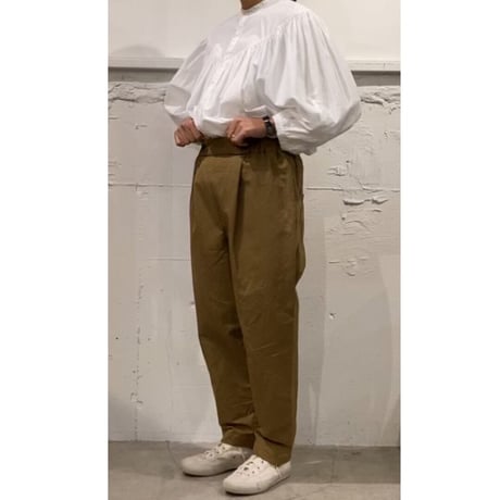 GALERIE TISSU ツイル イージーセーラーパンツ オフ