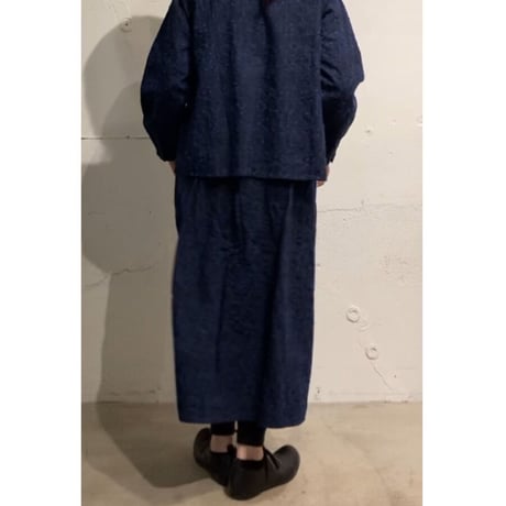 grin ｋｏｅｄａ刺繍タックスカート オフ白