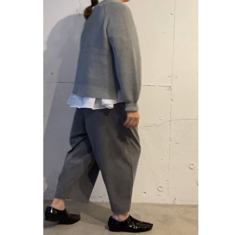 UNIVERSAL SEVEN コットンニット ショートカーデ クロ