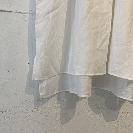 UNIVERSAL TISSU フレンチリネン シャツドレス オフ