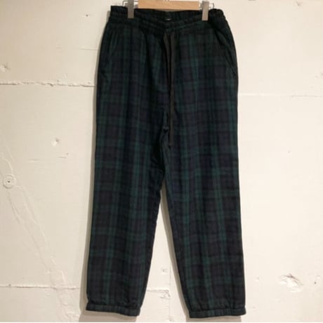 TISSU エタ―ミンチェック織姫炊きジョガーパンツ size3 ブラックウォッチ