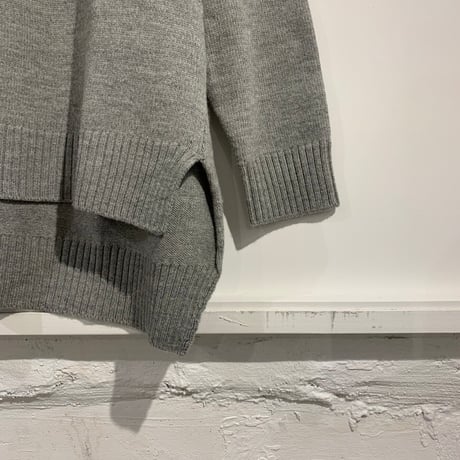 TISSU フレンチメリノ ポケットプルオーバー 3size グレー