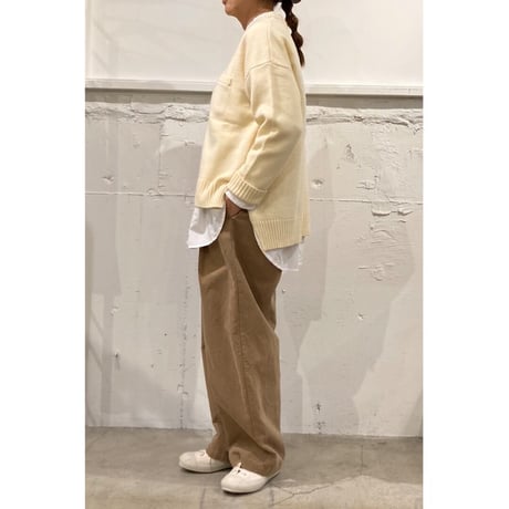 TISSU フレンチメリノ ポケットプルオーバー 1size グレー