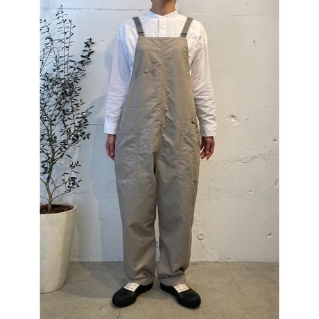 NATURAL LAUNDRY C/Lカルゼ ハーベストサロペット グレージュ