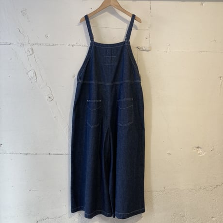 NATURAL LAUNDRY デニムサロペット インディゴ