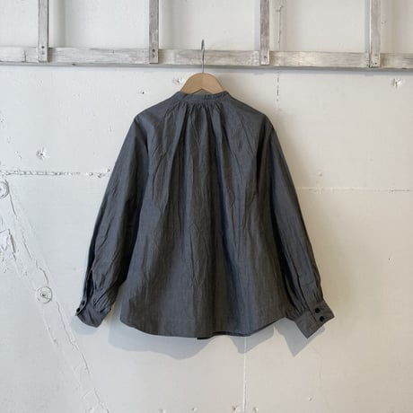 UNIVERSAL TISSU ナチュラルタイプライター ラグランブラウス TOPグレー