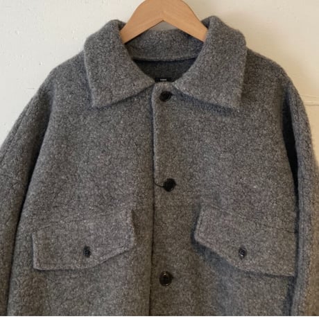 TISSU トンプキンパイルポケットジャケット size3 TOPチャコール