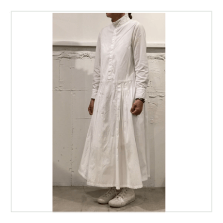 UNIVERSAL TISSU ホスピタル ロングスリーブワンピース ネイビー