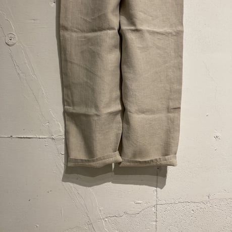 TISSU トリプルワッシャーリネン イージーテーパードパンツ size3 キナリ