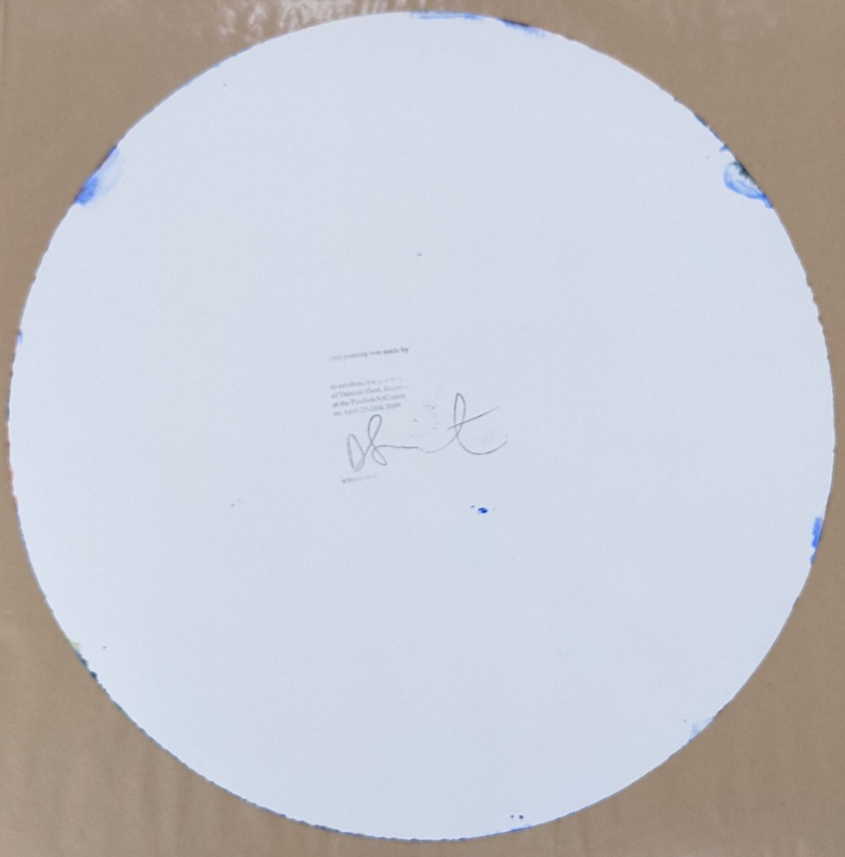 ダミアン・ハースト「Spin Painting（Circle）」アクリル・紙