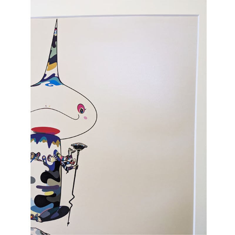 村上 隆「二重螺旋逆転（白）」オフセット | BISENDO art gallery