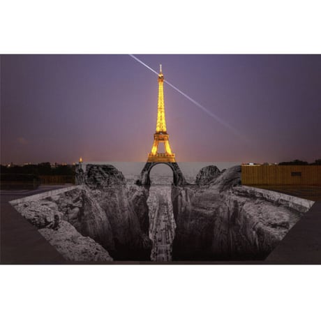 JR「Trompe l'oeil, Les Falaises du Trocadéro（1-4）」ジークレー