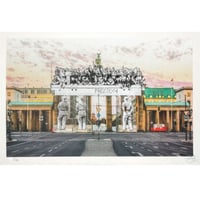 JR「Giants,Brandenburg Gate,September 27,2018,18h55」リトグラフ
