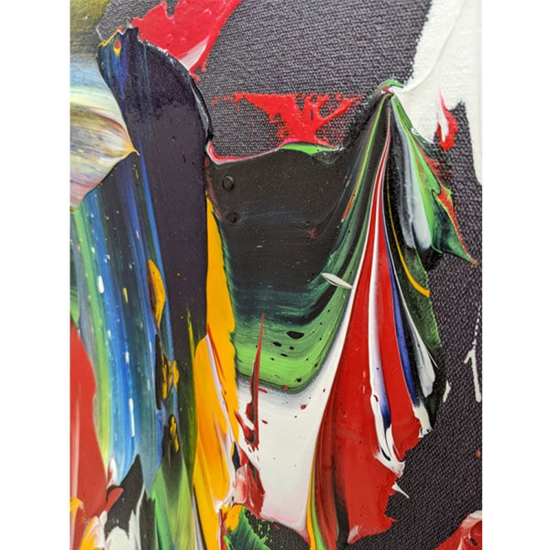 門田光雅「Sound 2」アクリル・カーボンランダム | BISENDO art gallery