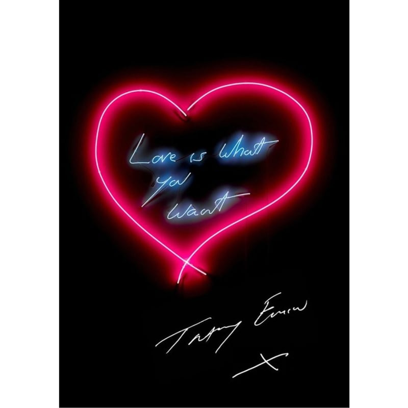 トレイシー・エミン「Love Is What You Want」オフセットリトグラフ