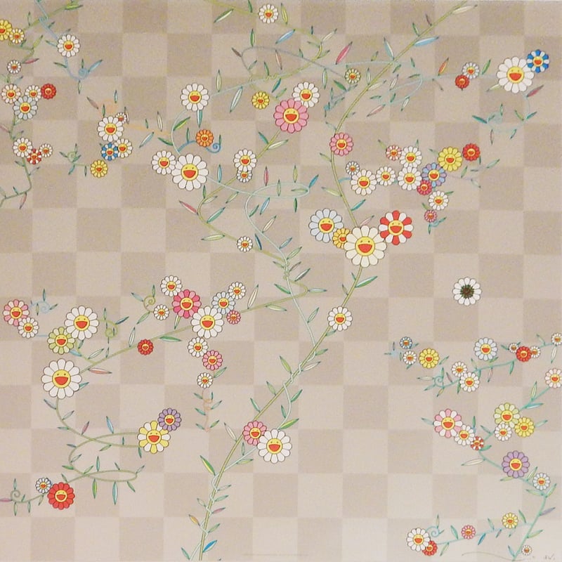 村上隆 CUBE キューブ 絵画 オフセットリトグラフ 60×60cm サイン付 村上隆 CUBE キューブ 絵画 オフセットリトグラフ 60×60cm