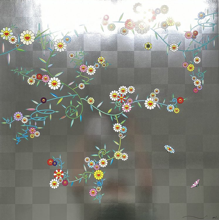 村上隆 CUBE キューブ 絵画 オフセットリトグラフ 60×60cm サイン付 村上隆 CUBE キューブ 絵画 オフセットリトグラフ 60×60cm