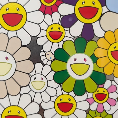 村上 隆「天国のお花畑」オフセットプリント