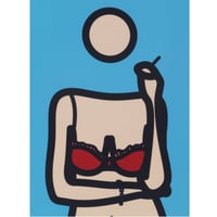 ジュリアン・オピー「Ruth with cigarette 4」ランダプリント