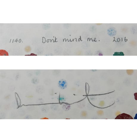 ダミアン・ハースト「Don’t mind me」;「The Currency」より エナメルペイント