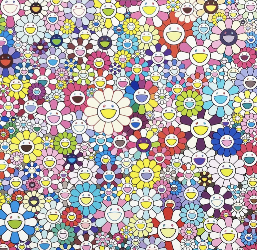 村上 隆「天国の門」ｱｰｶｲﾊﾞﾙﾋﾟｸﾞﾒﾝﾄﾌﾟﾘﾝﾄ・ﾌﾟﾗﾁﾅ | BISENDO a