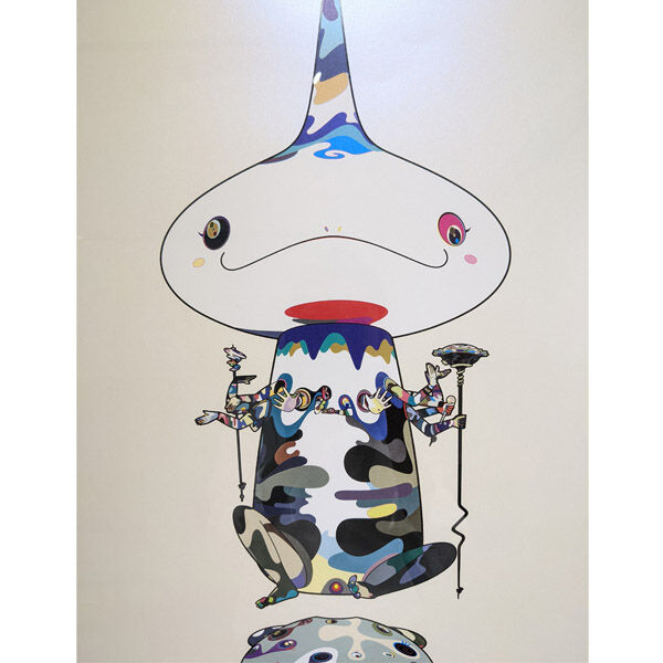 村上隆二重螺旋逆転サイン入り状態悪いです