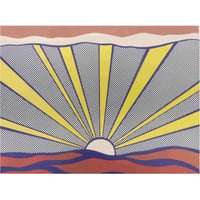 ロイ・リキテンスタイン「Sunrise」リトグラフ
