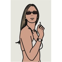 ジュリアン・オピー「Ruth smoking 3」シルクスクリーン