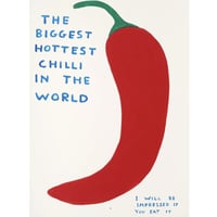 デイヴィット・シュリグリー「THE BIGGEST HOTTEST CHILLI」シルクスクリーン