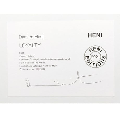 ダミアン・ハースト「Loyalty」;「The Virtues」よりジークレー