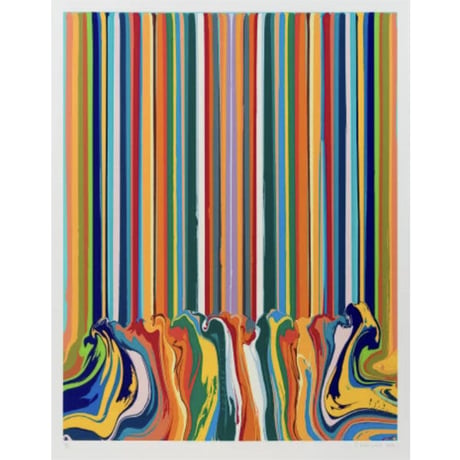 ｲｱﾝ･ﾀﾞｳﾞｪﾝﾎﾟｰﾄ「Mirrored Turquoise Enamel」シルクスクリーン