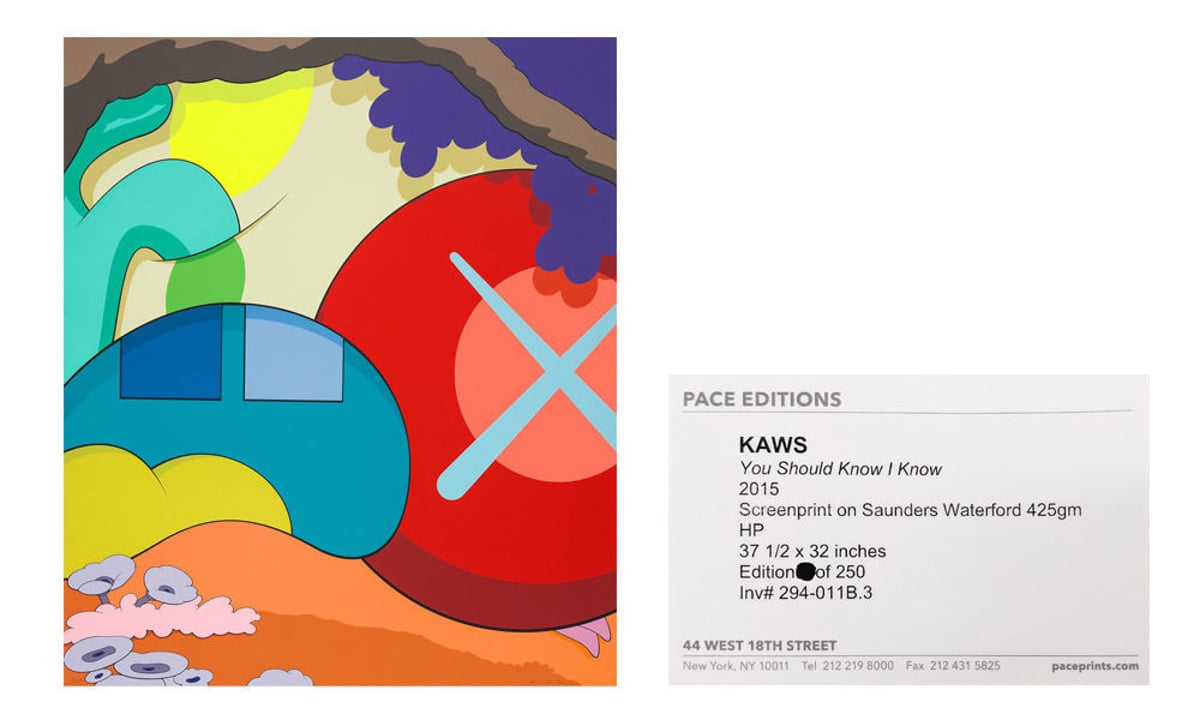 新入荷！ KAWS「You Should Know I Know」シルクスクリーン | BIS