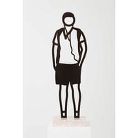 ジュリアン・オピー「Earphones」;「Boston  Statuettes」より　ブロンズ