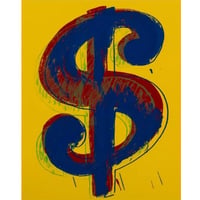 アンディー・ウォーホル「Dollar（Yellow）（ｻﾝﾃﾞｰﾓｰﾆﾝｸﾞ版）」スクリーン プリント
