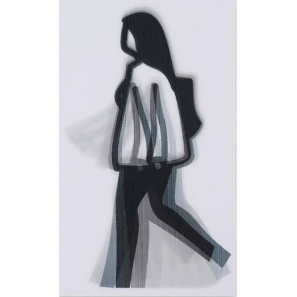 ジュリアン・オピー「Long Hair」レンチキュラー | BISENDO art gallery
