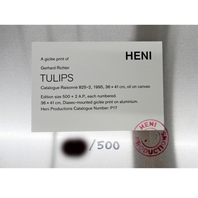 ゲルハルト・リヒター「Tulips(P17)」ジクレー | BISENDO art gallery