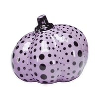 草間彌生　「PUMPKIN(Purple)」　リモージュ