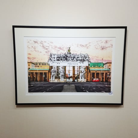 JR「Giants,Brandenburg Gate,September 27,2018,18h55」リトグラフ