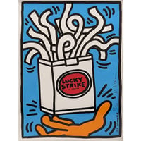 キース・ヘリング「Lucky Strike」シルクスクリーン