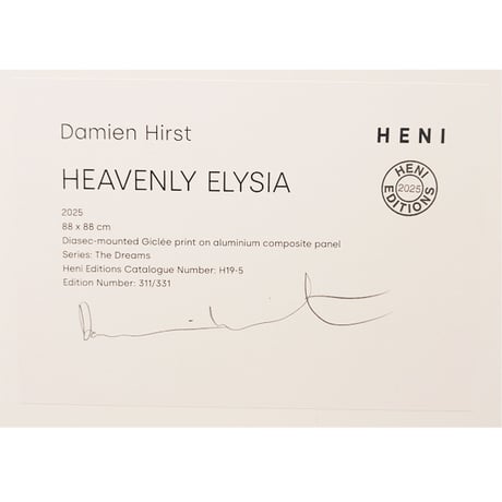 ダミアン・ハースト「Heavenly Elysia」ジークレー